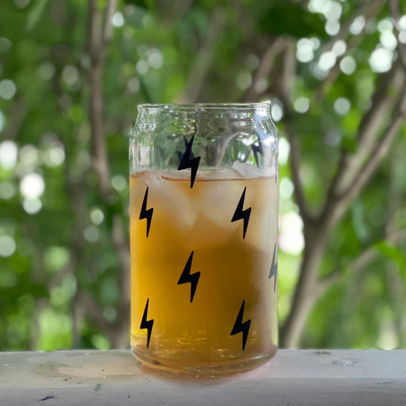 Lightning Bolts Glass | Glass Can Cups | Glass Cups | Coffee & Tea ...