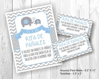 Invitacion Digital De Elefantes Para Baby Shower Etsy