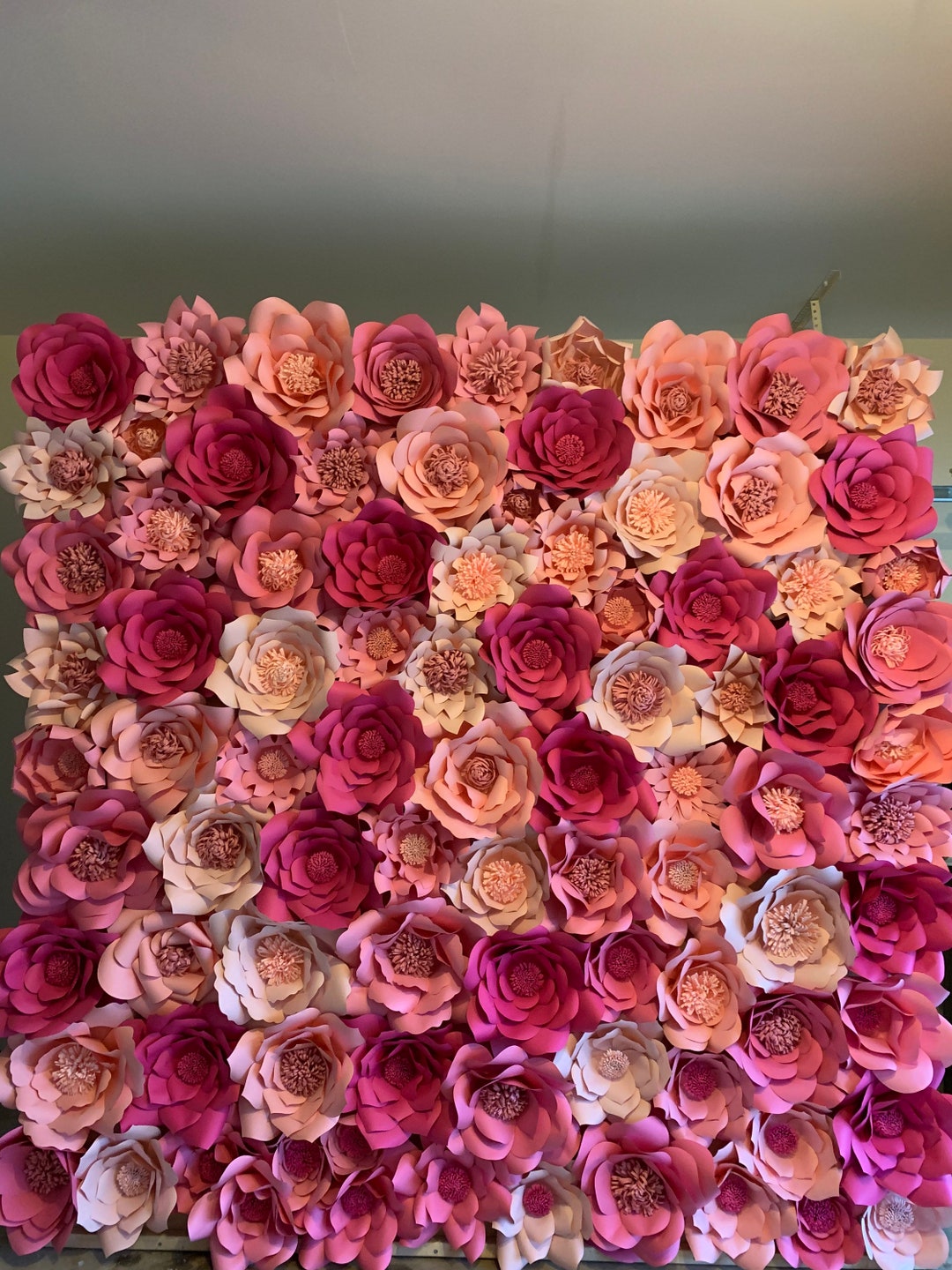 Paper Flower Wall - Etsy