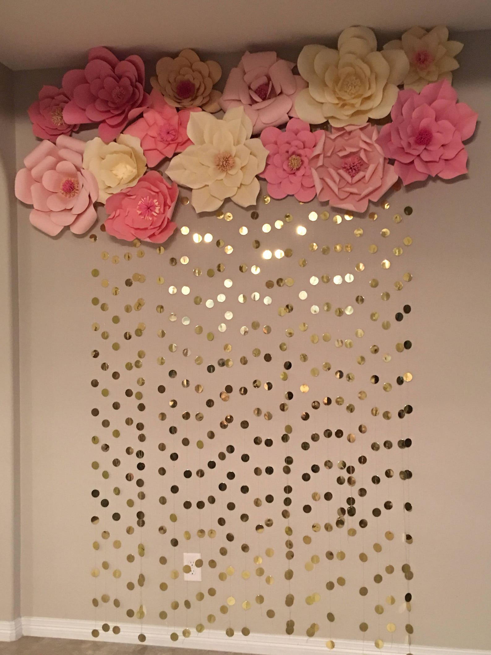 Paper Flower Backdrop Etsy