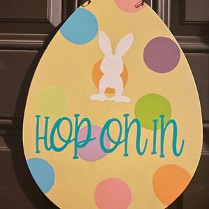 Hop On In! Wooden Sign