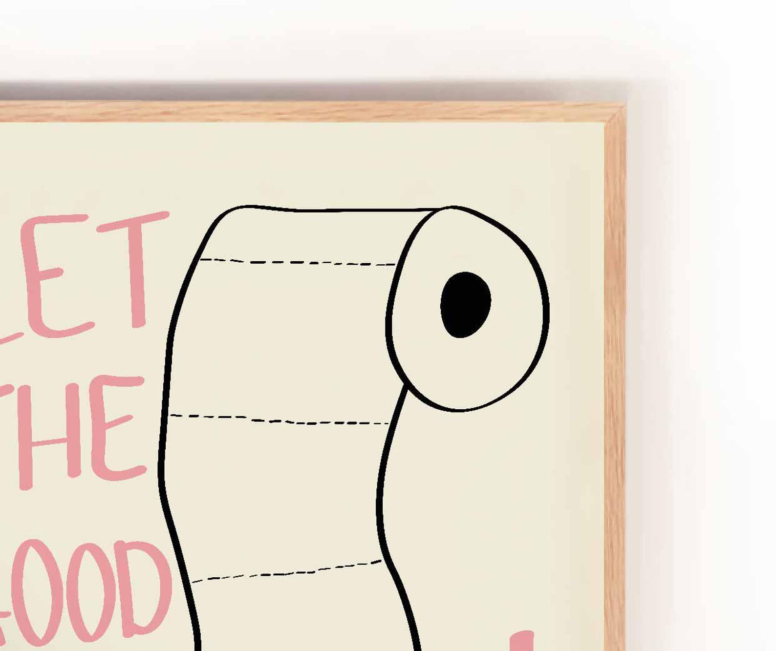 Let the Good Times Roll Poster Bathroom Art Print Bathroom Poster Funny ...