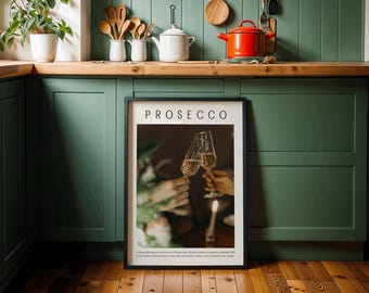 Prosecco Print Wall Art - Kitchen Decor