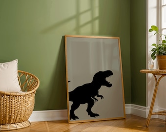 男の子の寝室の装飾に最適なT-Rex恐竜プリント