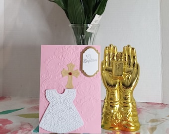 Baptism Card For Girls