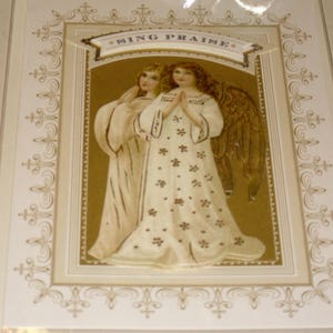Carte de louange de Noël Angel Sing