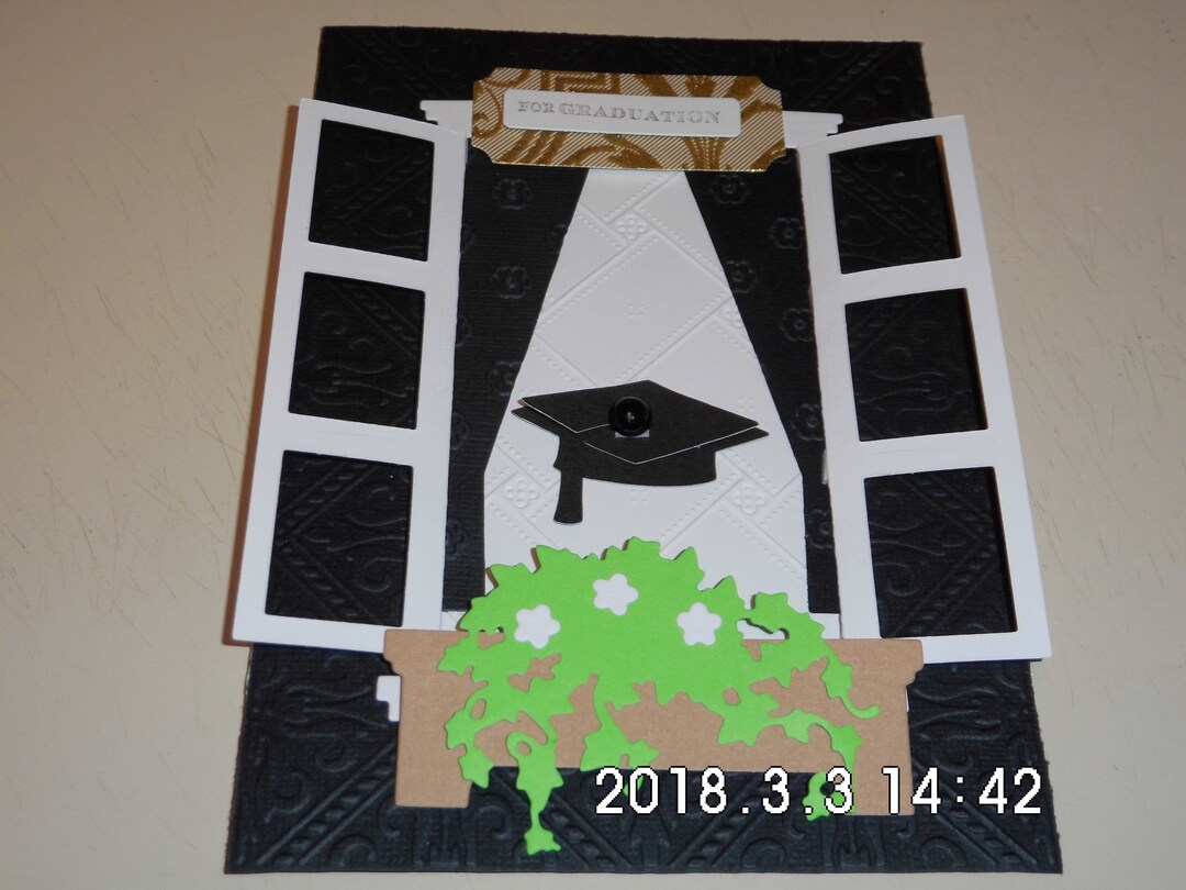 Graduation Window Writing Graduation Window Card