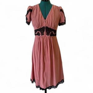 navy pink dress Fit and Flare Short Sleeve Nursing Dress - Navy/Pink Stripe