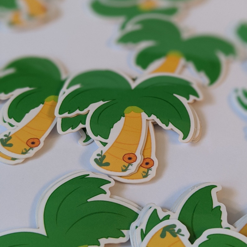 Animal Crossing Palm Tree Vinilo Pegatina o Multi Pack Etsy España