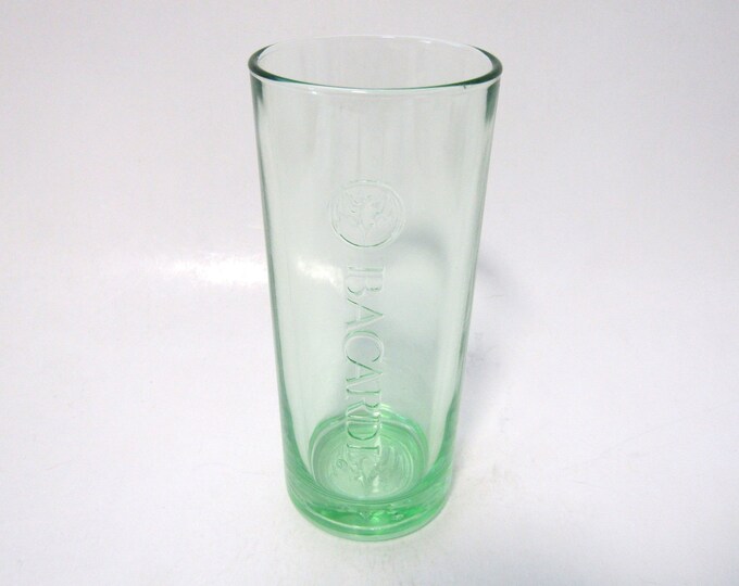 Vintage Bacardi Rum Highball Glass, Bacardi Mojito Glass, Rum