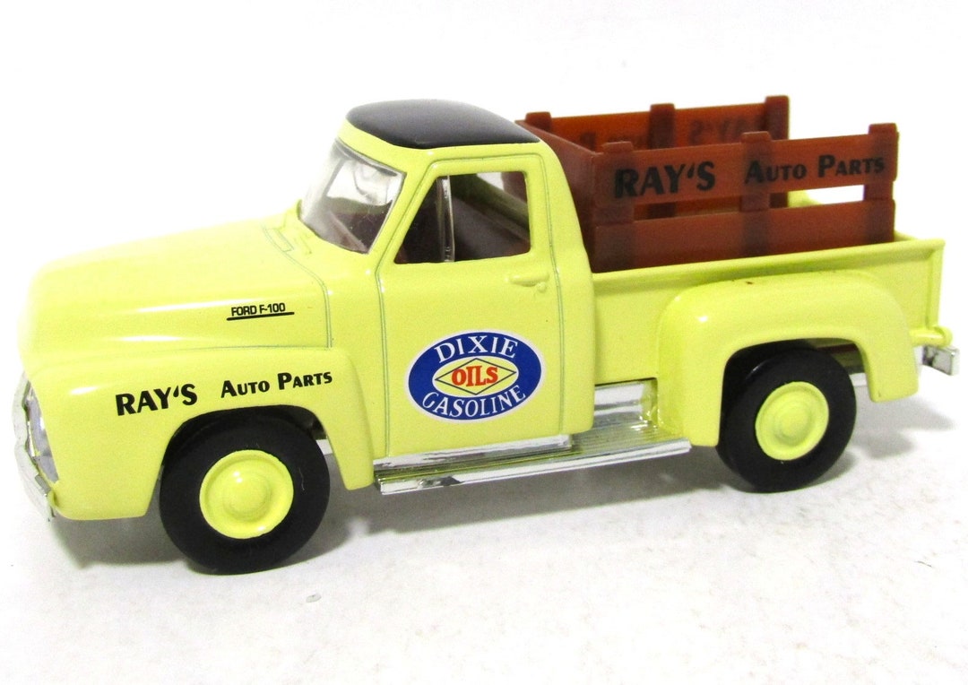 Vintage Ray's Auto Parts Dixie Gasoline Diecast Pickup Truck, 1953 Ford