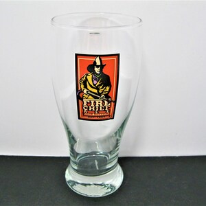 Fire Chief Ale Beer Glass - Rock Bottom Brewery Pre-owned Sharp