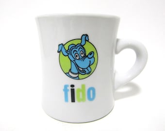 Vintage Fido Cafe Coffee Mug, Fido Nashville Mug, Dog Themed Coffee Mug, Diner Style Mug