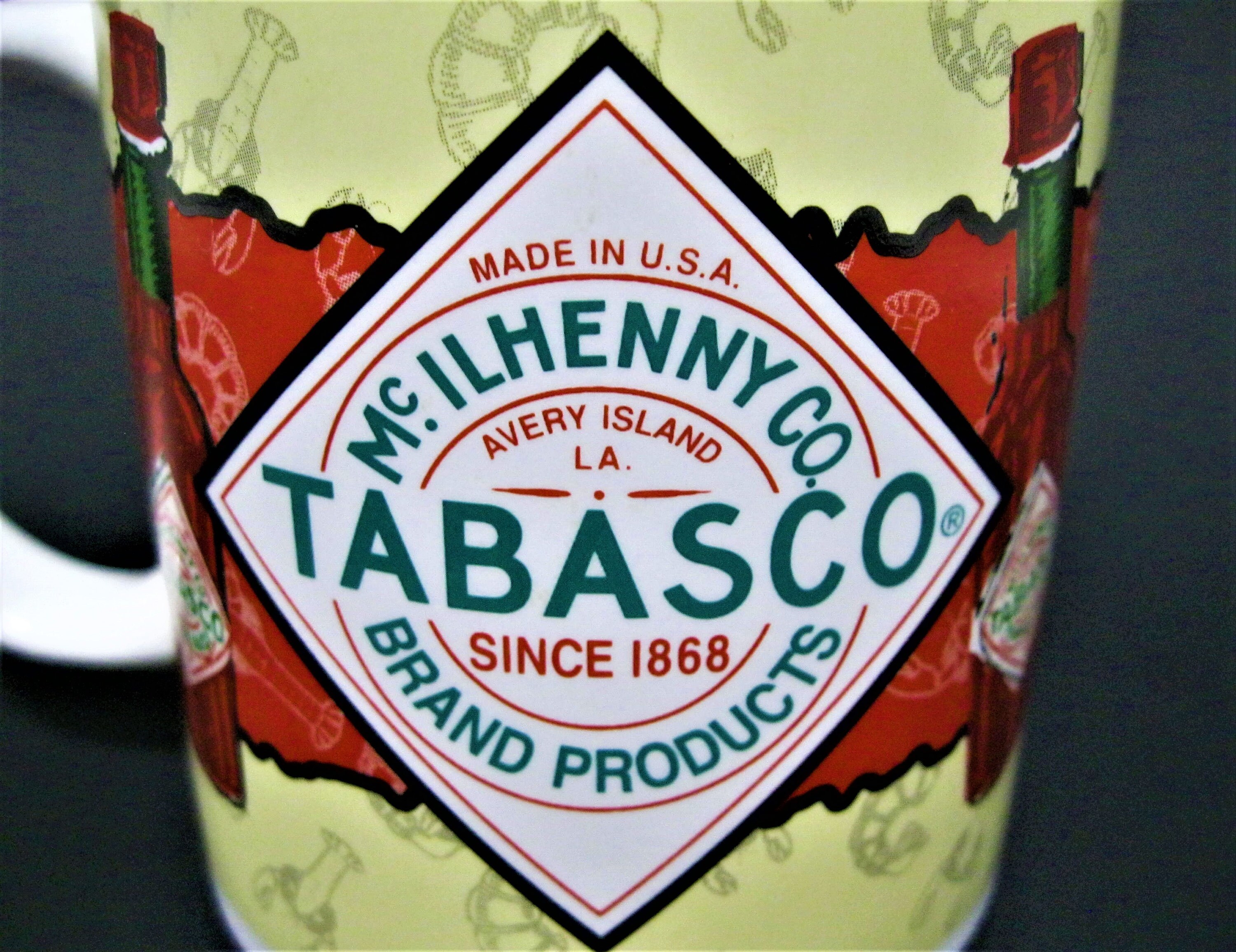 Vintage Tabasco Hot Sauce Coffee Mug McIlhenny Co. Tabasco Etsy