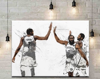 Brooklyn Nets Poster Etsy
