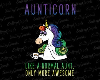 Download Unicorn Aunt Svg Etsy