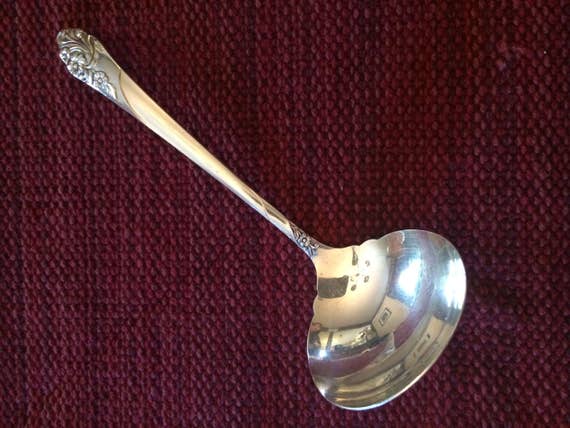Evening Star by Community Plate Silverplate Gravy Ladle 7/"