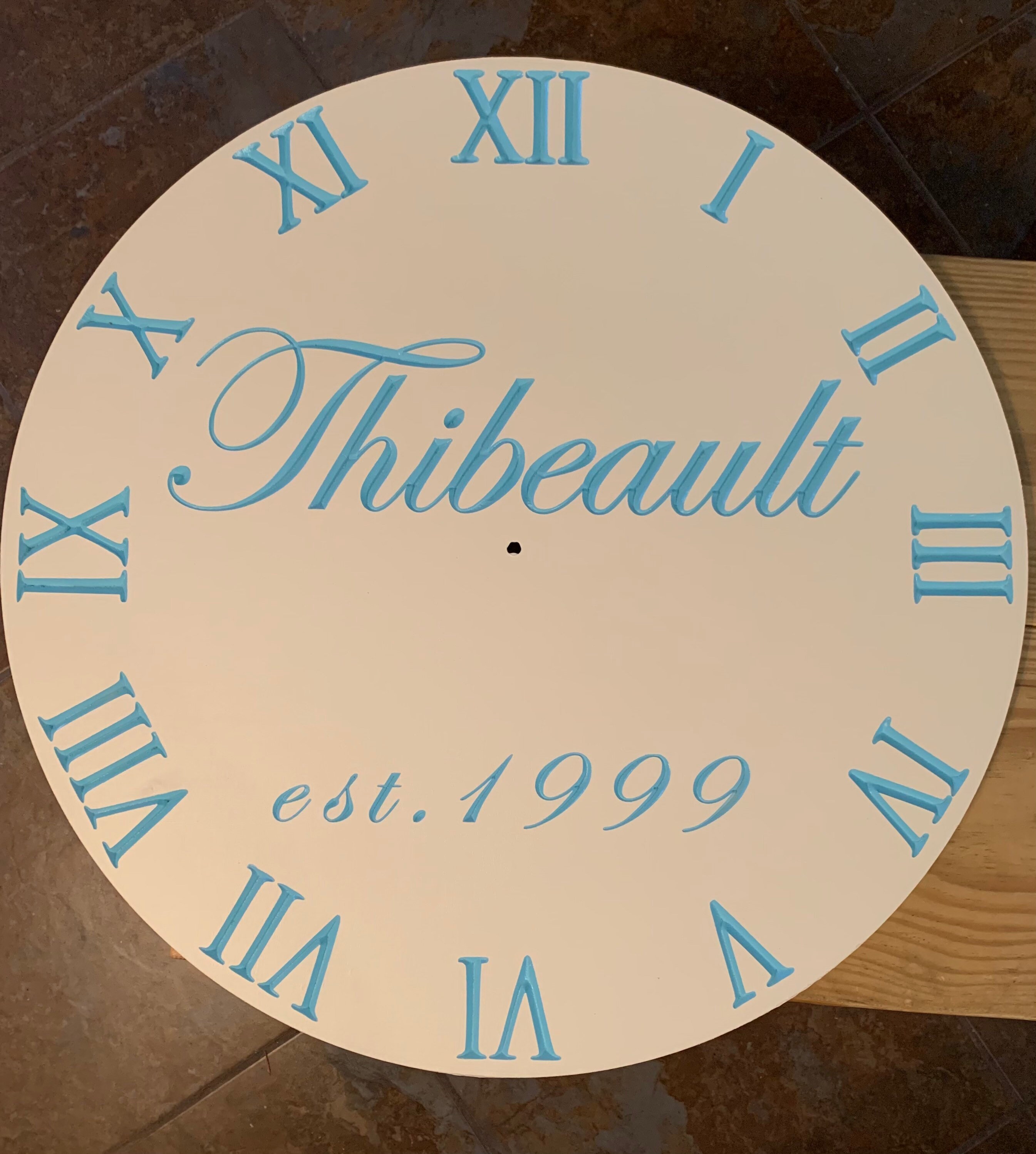 Personalized Wall Clock 24 Clock Clock for wall Etsy