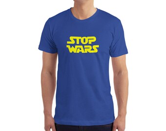 PARE AS GUERRAS | Guerra nas Estrelas | Camisa Stop Wars, Pare a Guerra, Pare a Guerra, Camisa Stop Wars, Presente Star Wars, Presente Stop Wars, Camisa Stop War