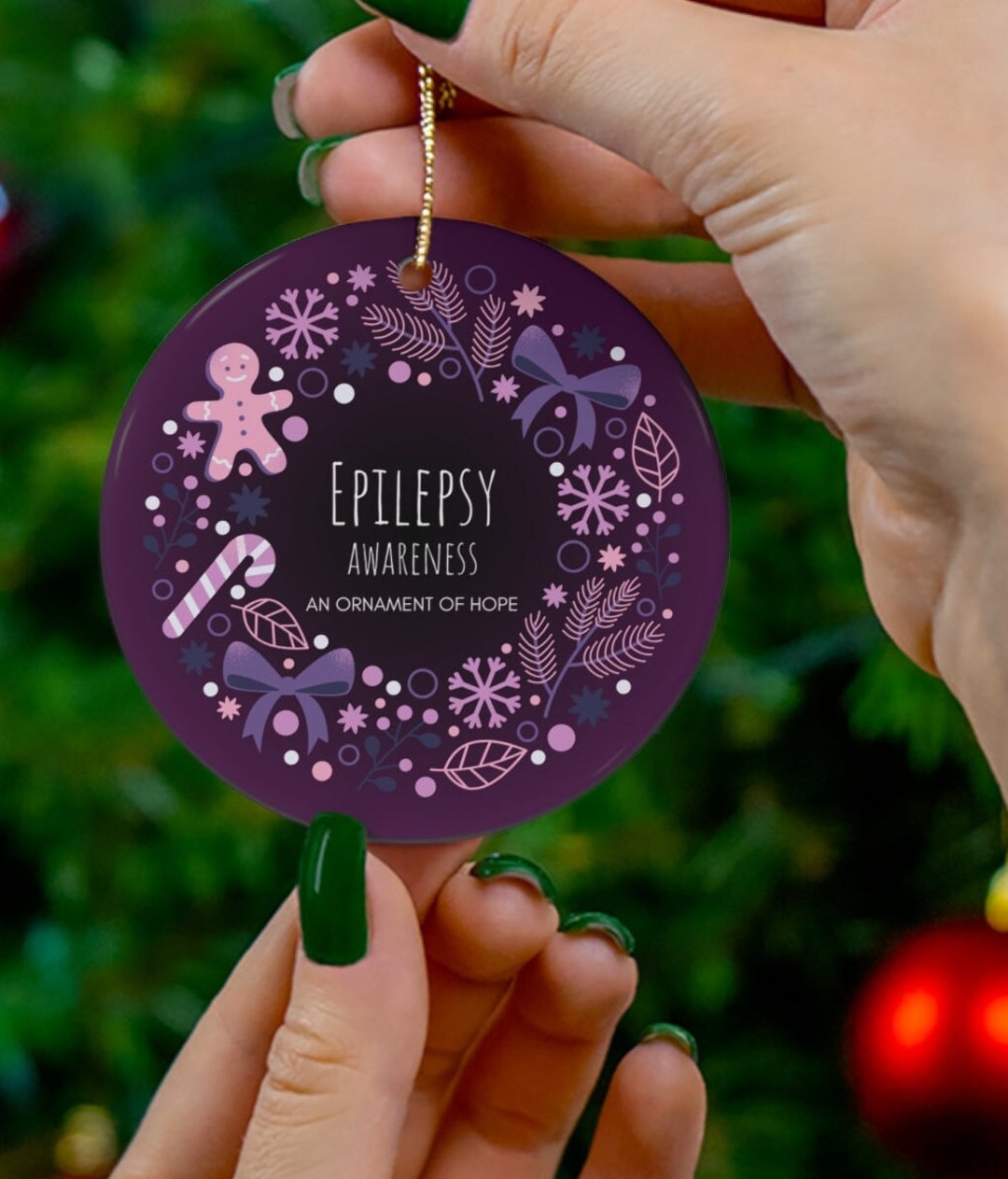 Epilepsy Awareness an Ornament of Hope Christmas/holiday Etsy