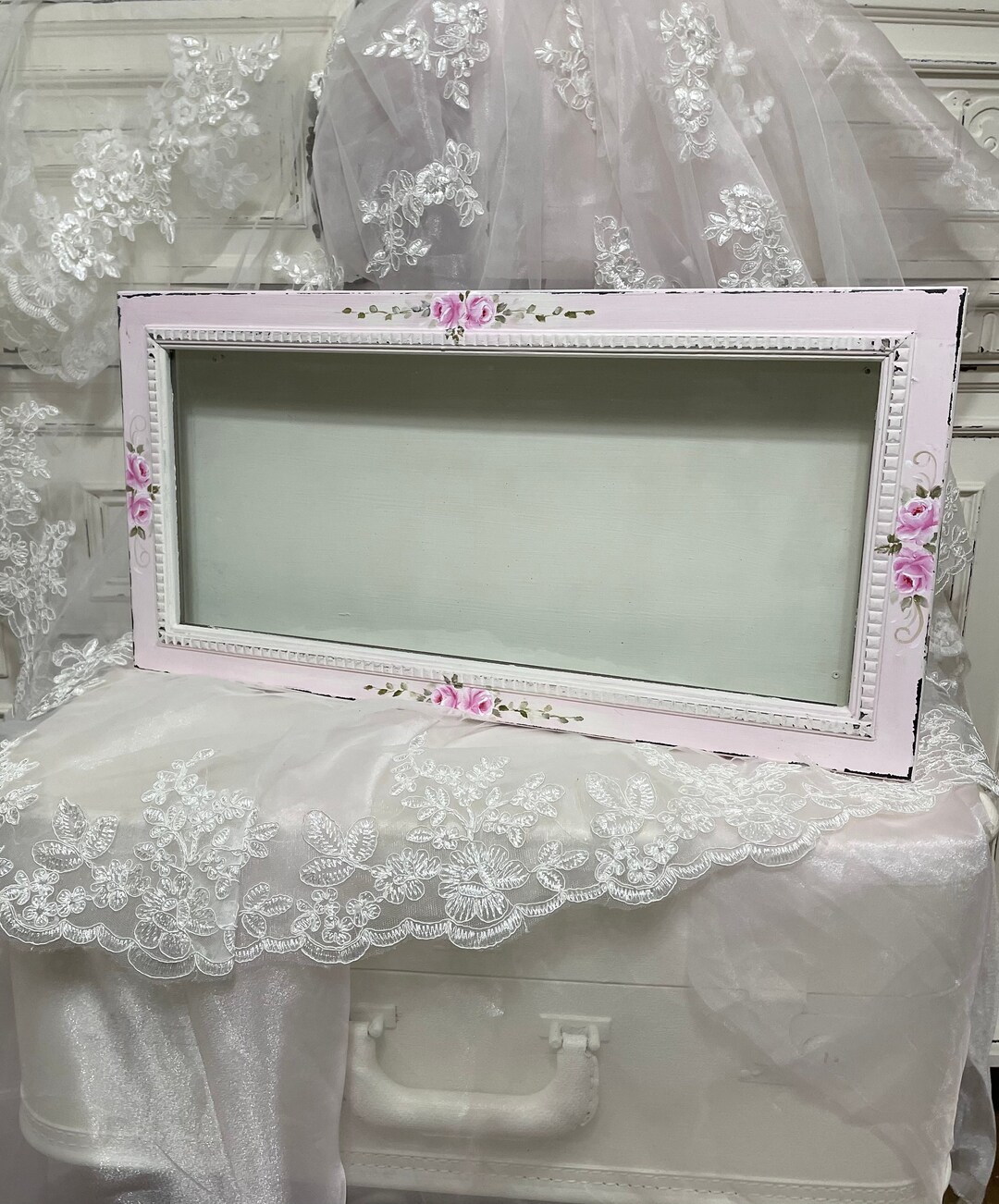10 X 20 Shadow Box Display Case Picture Frame Vintage Pink Etsy