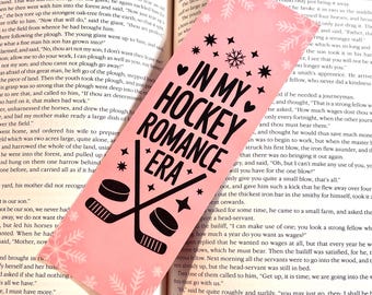 In My Hockey Romance Era Bookmark, Hockey Romance Reader Gift