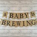 A Baby is Brewing Banner Beer Baby Shower Couples Baby | Etsy