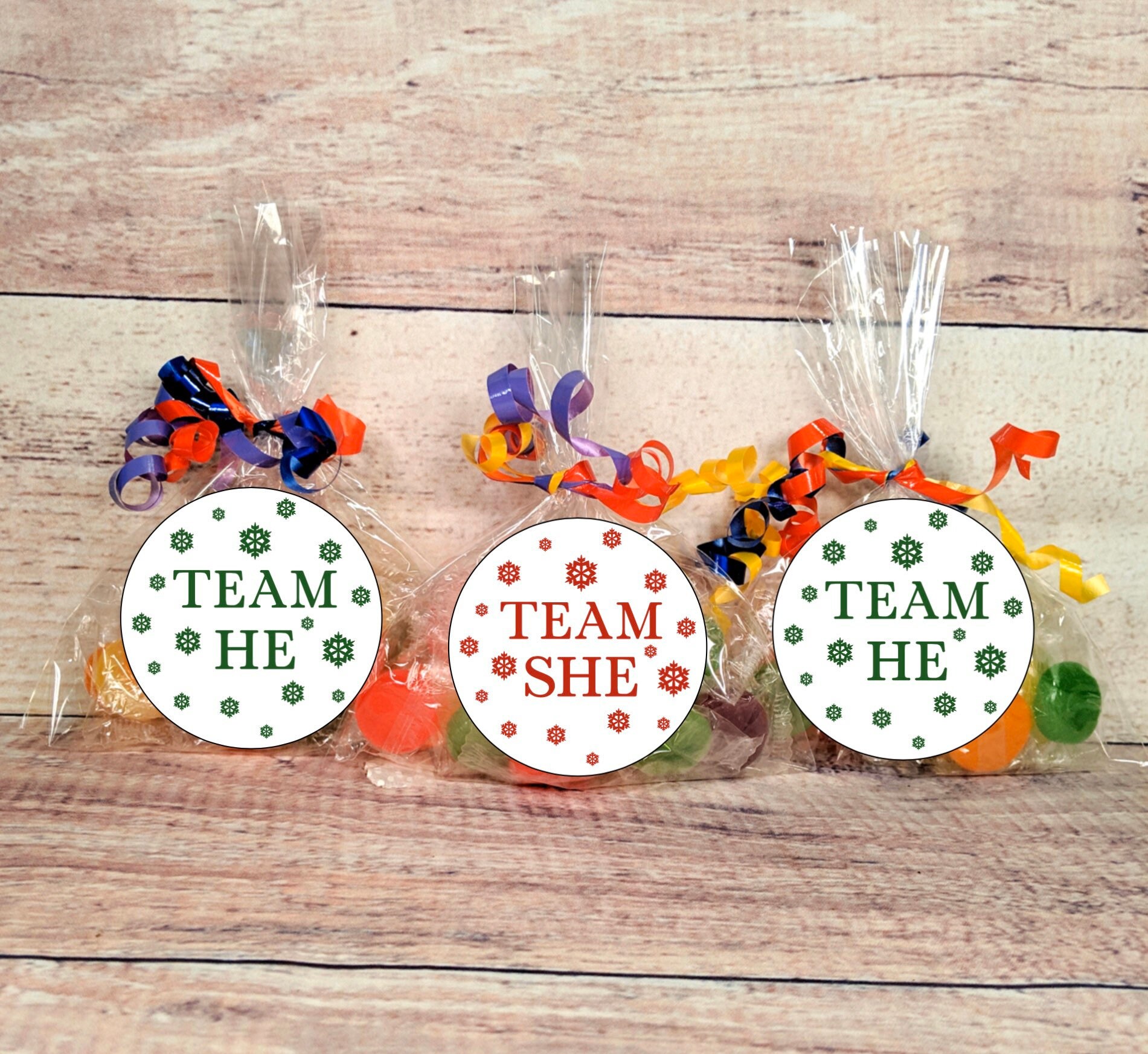 Christmas Gender Reveal He or She Banner Christmas Gender | Etsy