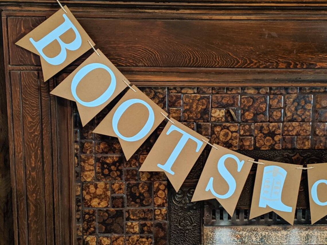 Boots or Bows Banner Boots or Bows Baby Shower Baby Shower - Etsy