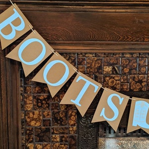 Boots or Bows Banner, Boots or Bows Baby Shower, Baby Shower Banner ...