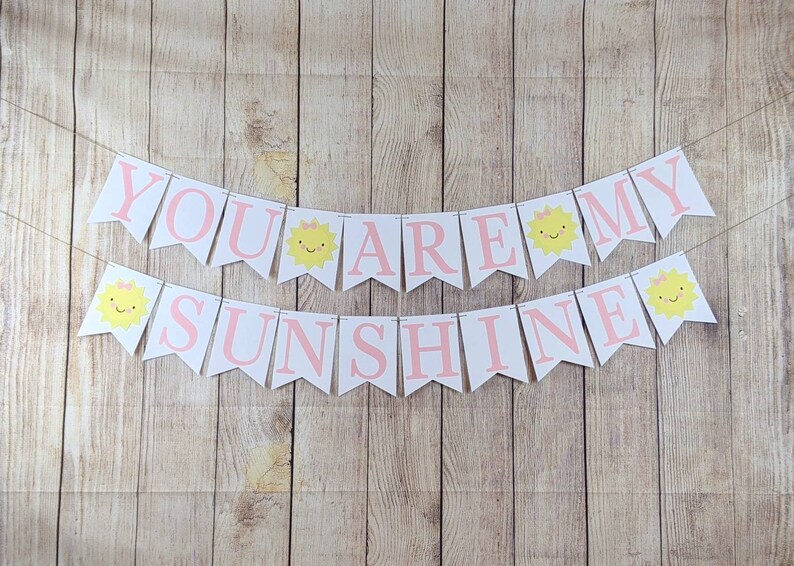 You Are My Sunshine Banner Sunshine Birthday Banner Sunshine Etsy