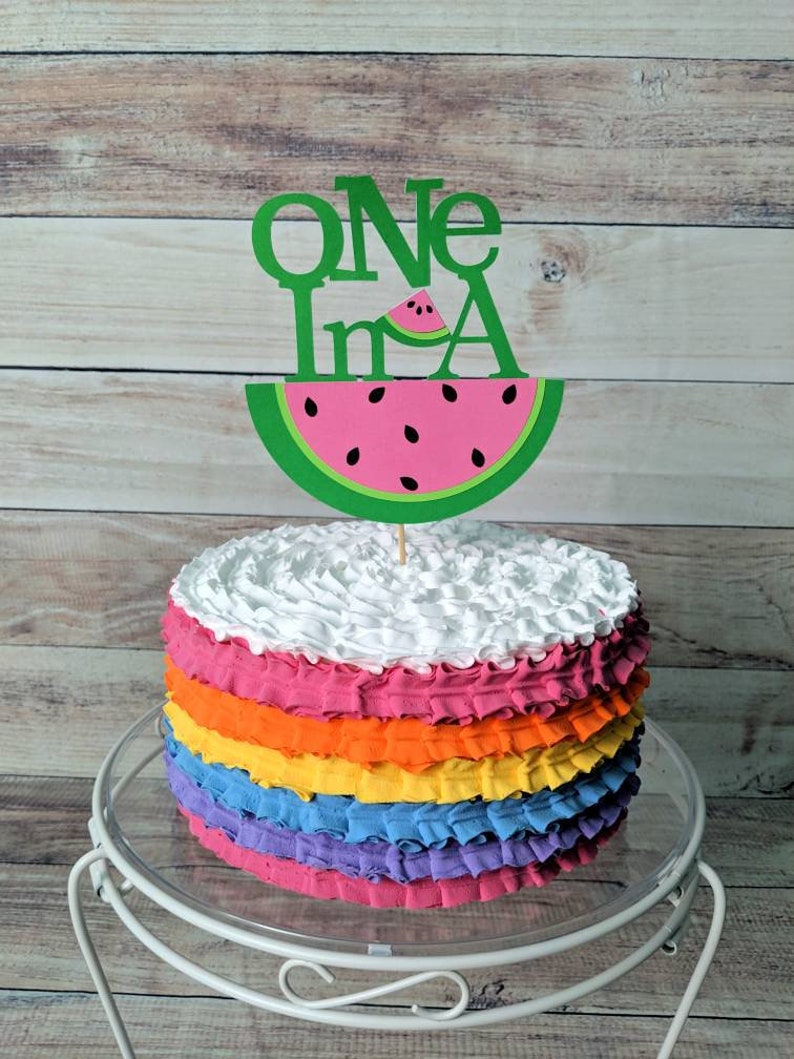 Download One In A Melon Cake Topper Cake Topper First Birthday ...
