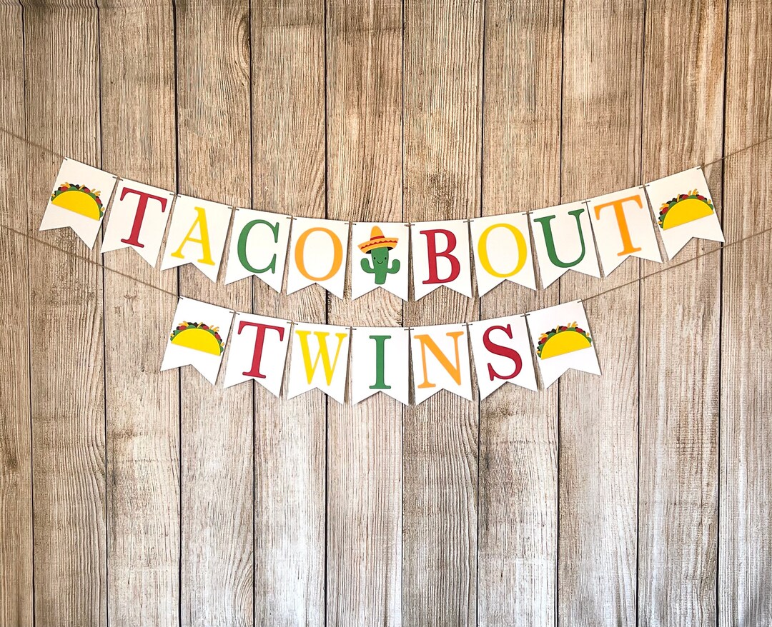 Taco 'Bout A Baby Cake Topper Fiesta Gender Reveal Baby