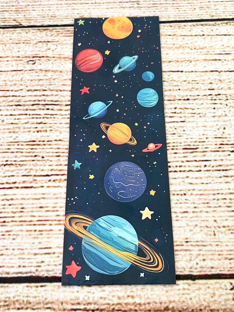 Solar System Bookmark Design Space Planet Bookmarks, Galaxy Bookmarks, Solar System Bookmark ...