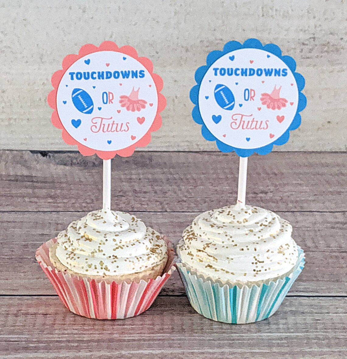 Touchdowns or Tutus Banner Touchdowns or Tutus Garland Baby | Etsy