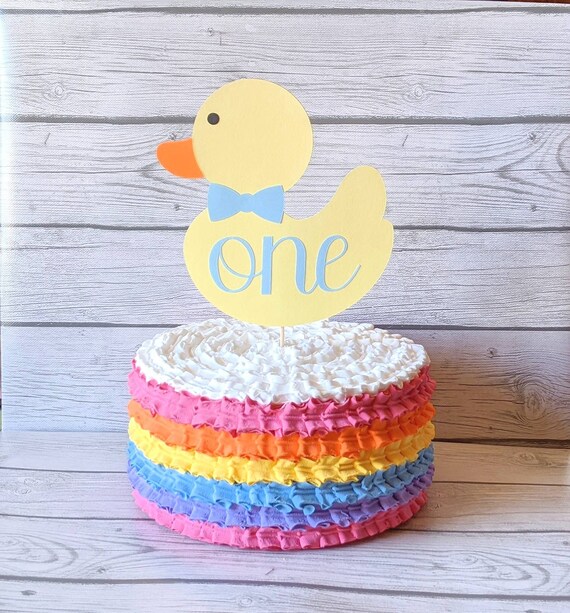 Rubber Duck Cake Topper 1st Birthday Duck Cake Topper Duck | Etsy