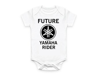 Motorcycle Baby grow babygrow Yamammaha racing romper suit Yamaha purple pink
