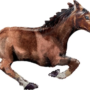 Wild Horse Jumbo Balloon/ Wild Horses Balloon/ My First Rodeo Birthday/ Cowboy Birthday Balloon