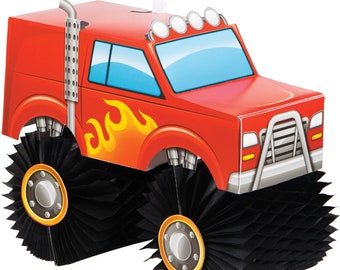 Monster Truck Party Centerpiece / Monster Truck Party Decor