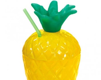 Pineapple Party Cups/ Pineapple Party Favor Cups/ Pineapple Treat Bags/ Pineapple Party