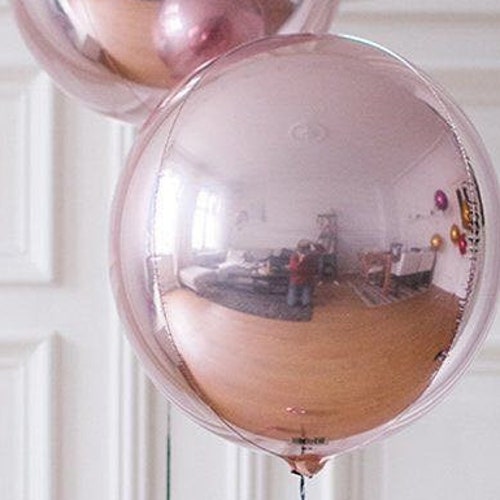 Round Rose Gold Balloon/ 16 Sphere Rose Gold Balloons/ Etsy