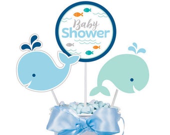 whale baby shower favors