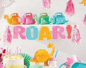 Dinosaur Birthday Party Decorations For Girls - Pink