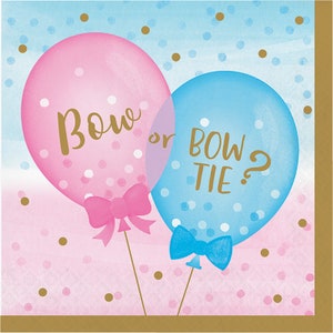 Sesso rivelare tovaglioli / Sesso rivelare festa, Baby Reveal, Team Boy Team Girl, Gender Reveal Decorations, Team Pink Team Blue, Baby Shower