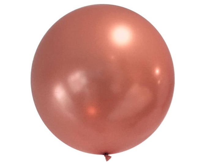 Jumbo Rose Gold Round Latex Balloon/ 36 Round Rose Gold Etsy