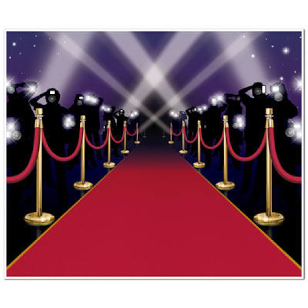Paparazzi Red Carpet Photo Booth Backdrop/ Hollywood Photo Backdrop