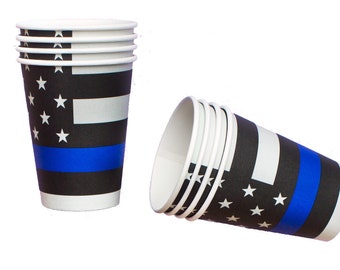 Police Party Cups | Police Officer Party Paper Cups