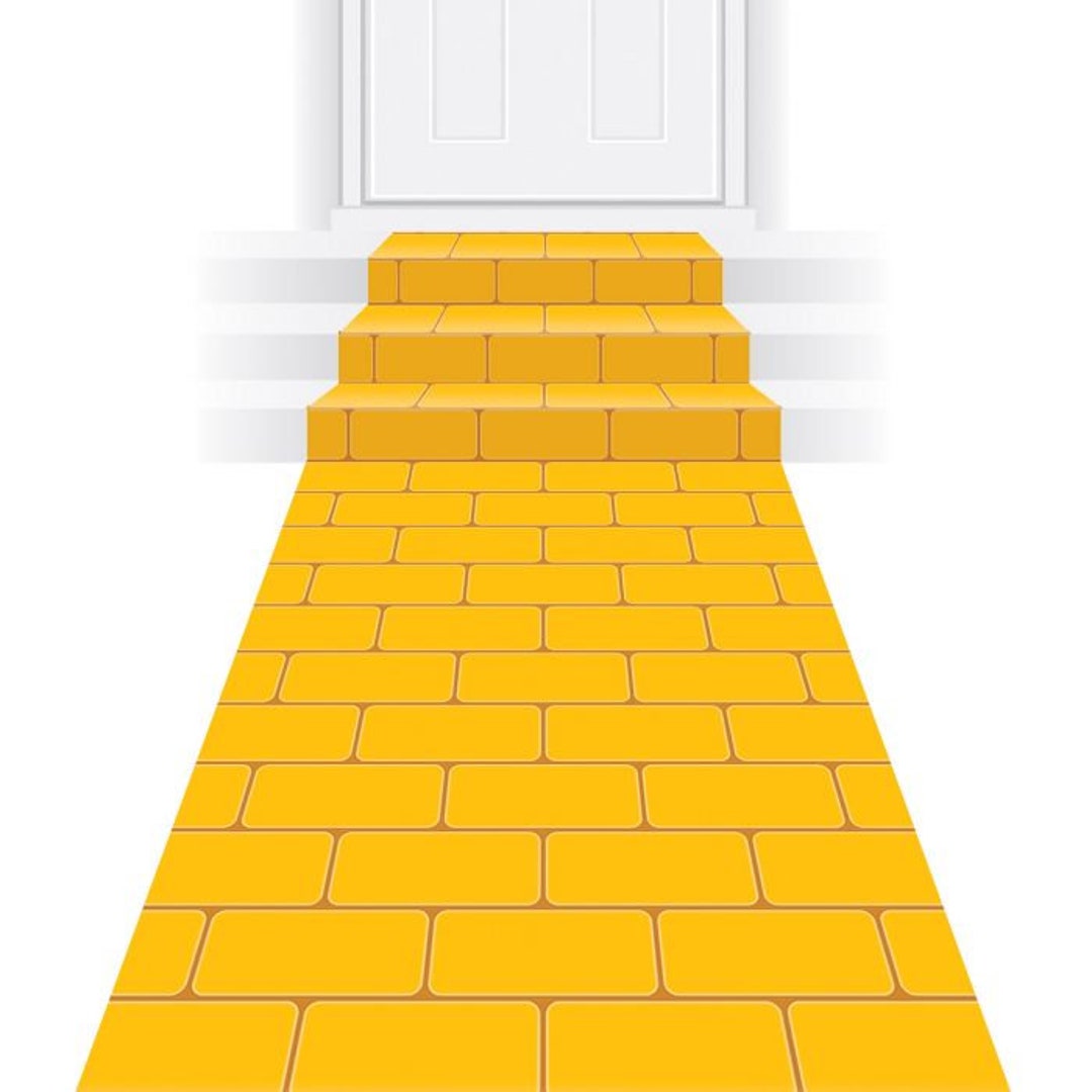 Yellow Brick Road Aisle Runner Wizard of Oz Decor, Over the Rainbow