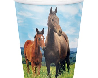 Carousel Party Cups Horse Party Cups Carousel Birthday Party - Etsy