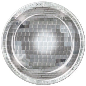 Disco Party Paper Plates | Disco Ball Plates | Disco Party Plates